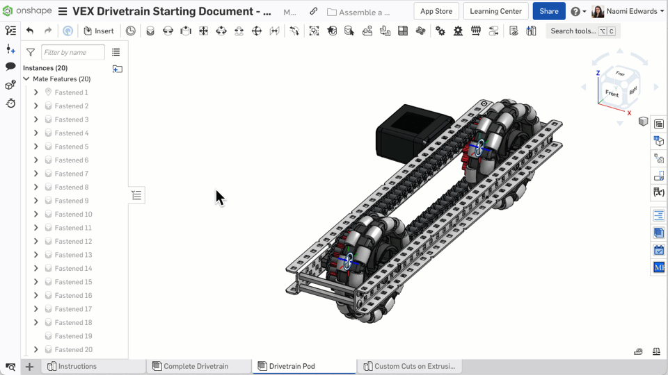 Insert 1/8 inch spacer