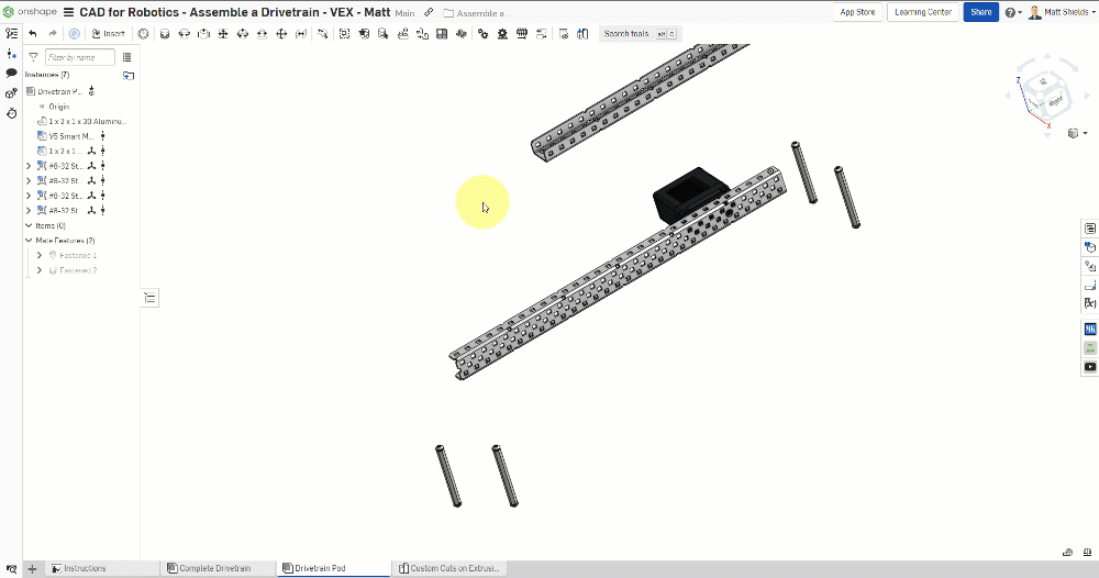 Mount standoffs demo