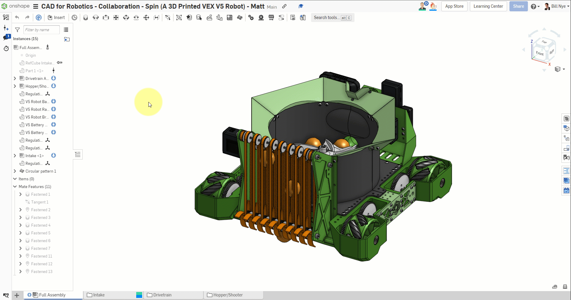 Opening the comment panel