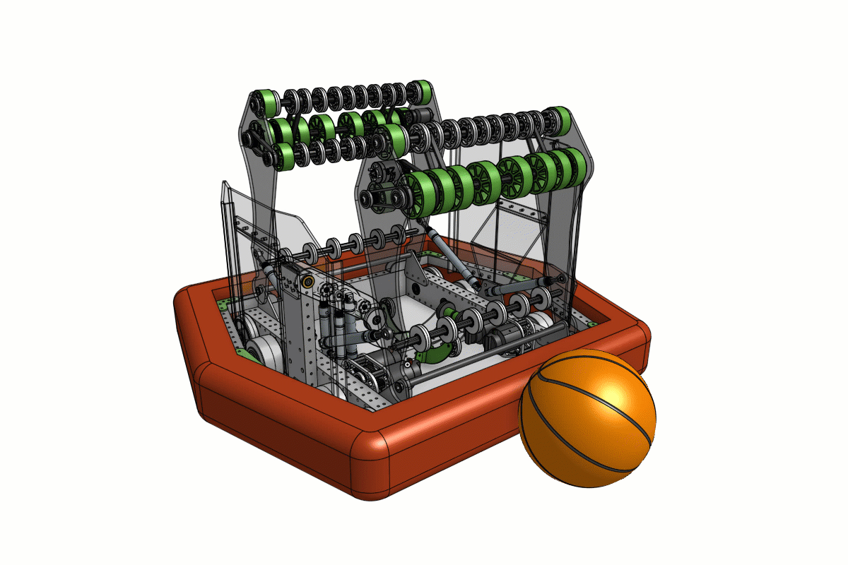 Robot intake system GIF animation