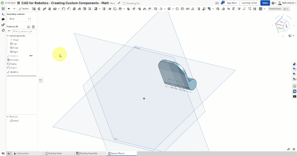 Extrude Remove cutout