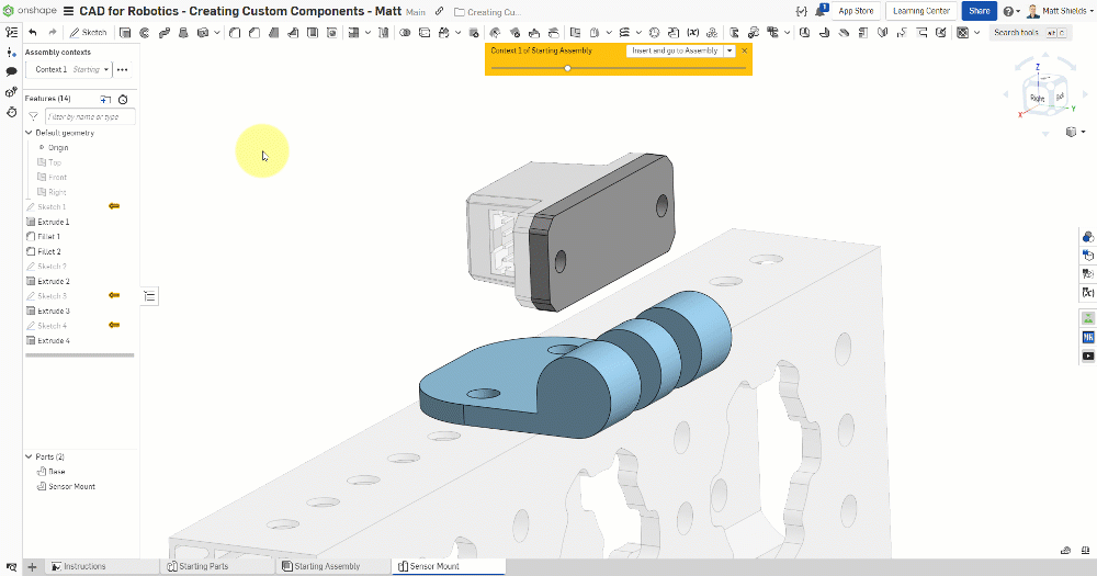 Support structure sketch