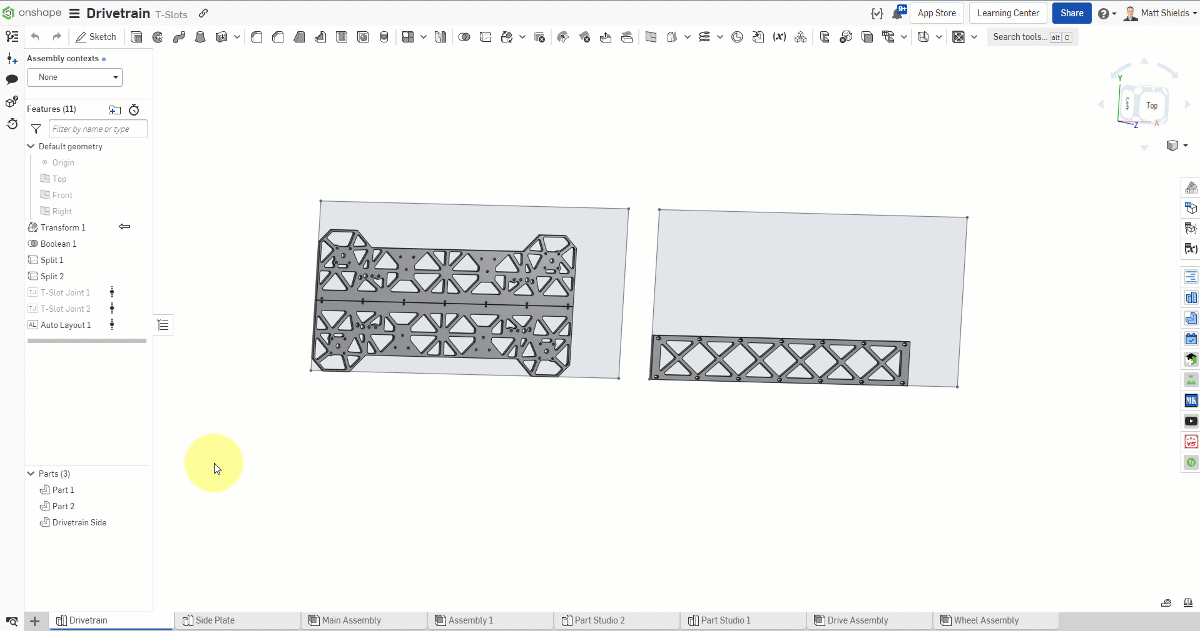 Multi-sheet export - Create assembly