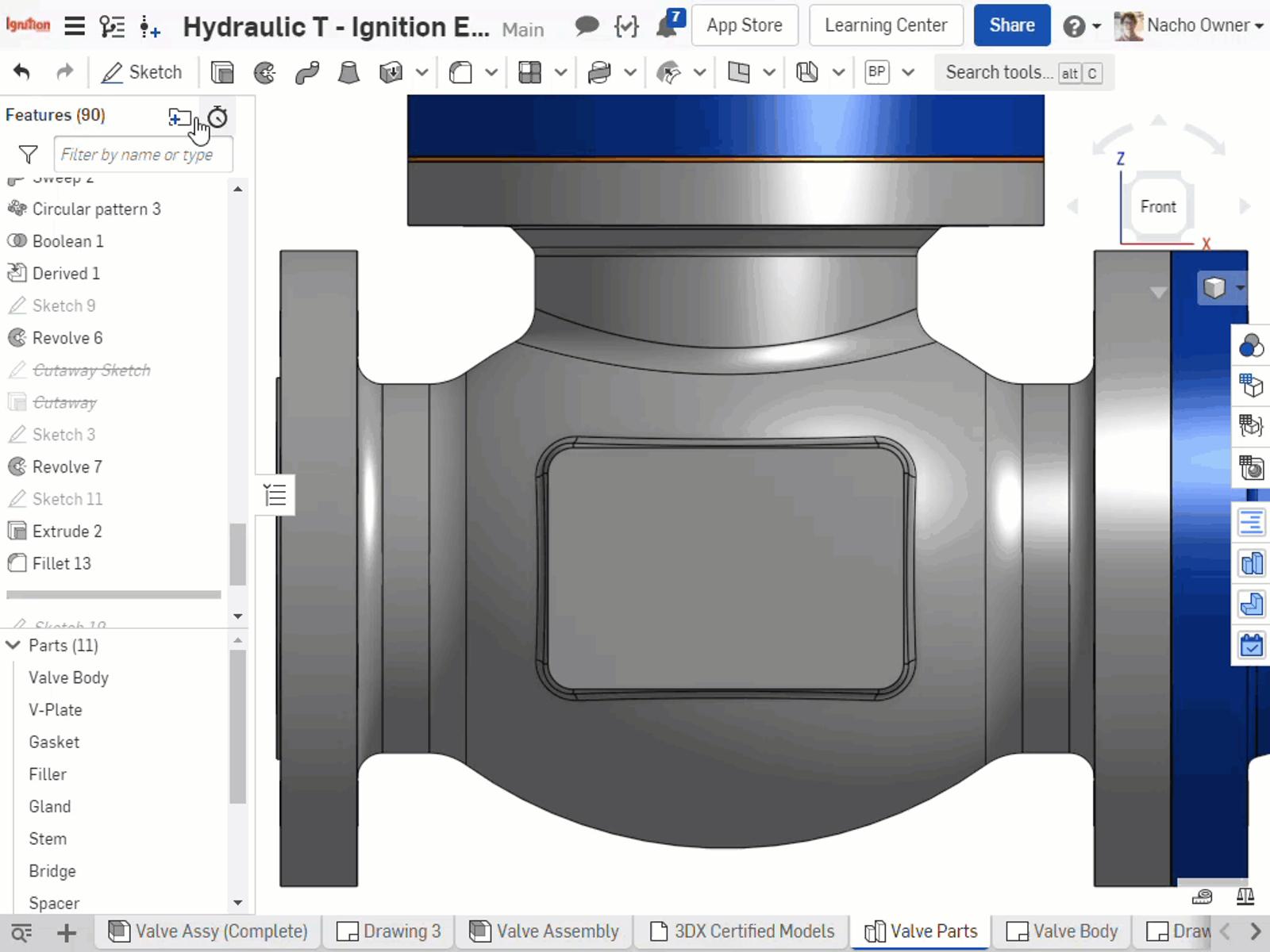 Showcases text creation in a sketch
