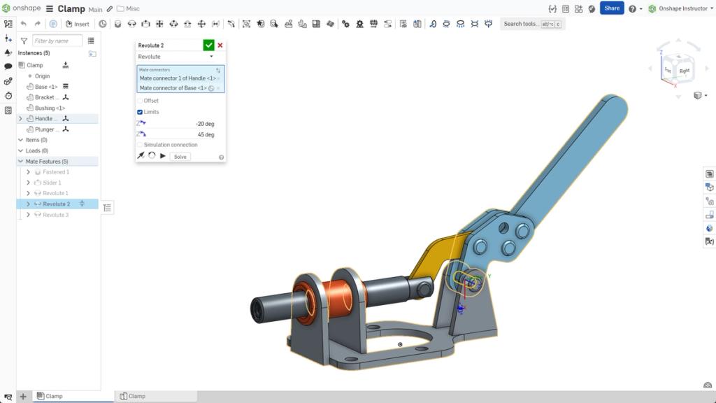 Mates In Onshape Positioning Parts Based on Mate Values - Onshape