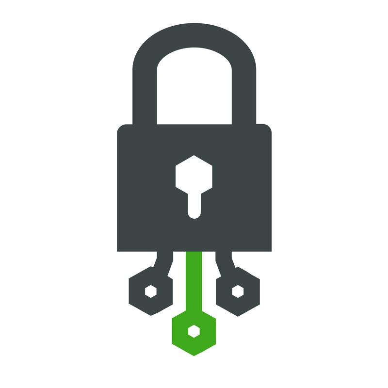 Symbol des Vorhängeschlosses