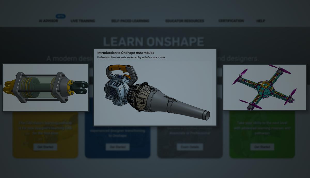 Onshape Basic Features Learning Center Course: Introduction to Onshape Assemblies