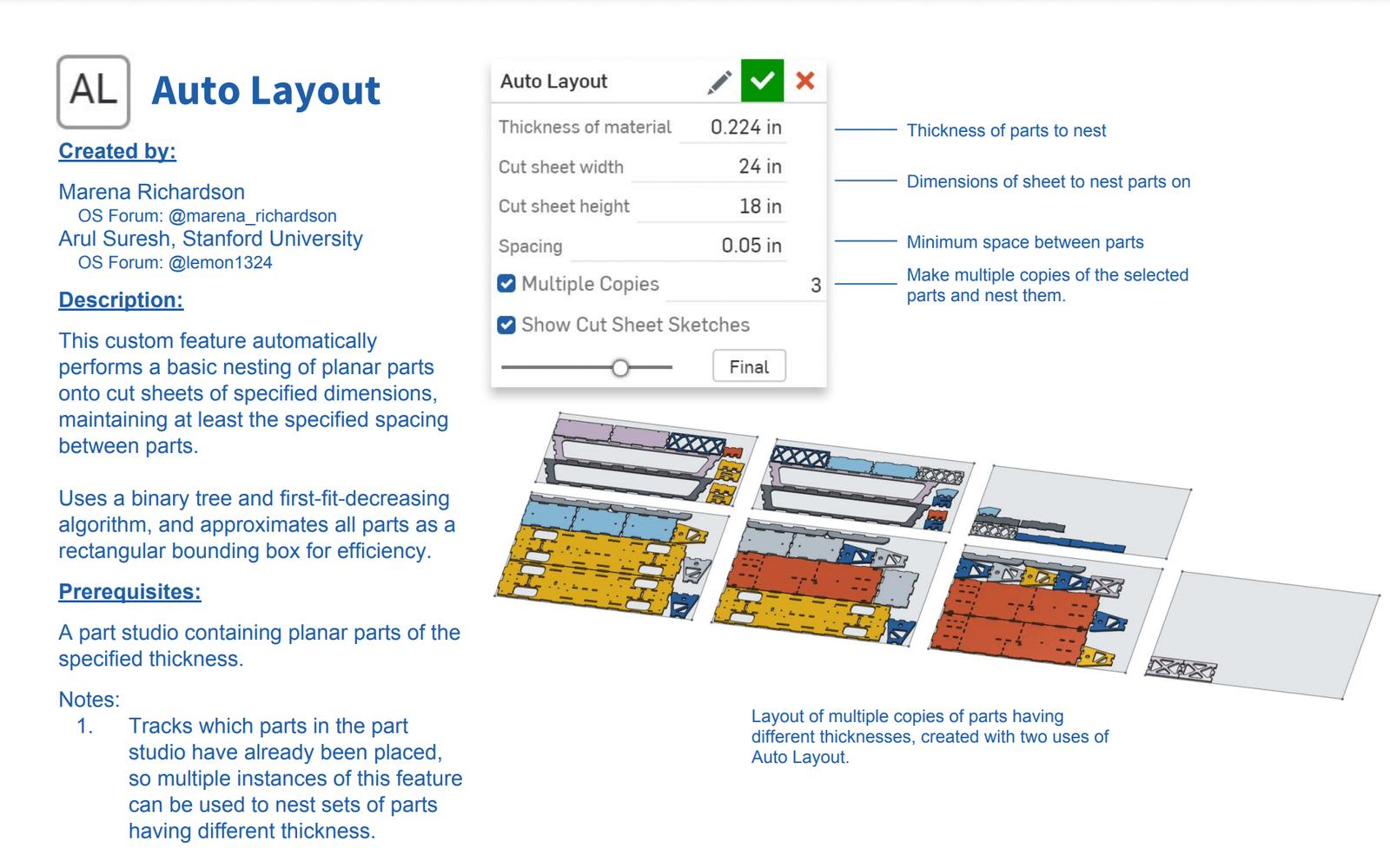 How to use the auto layout custom features