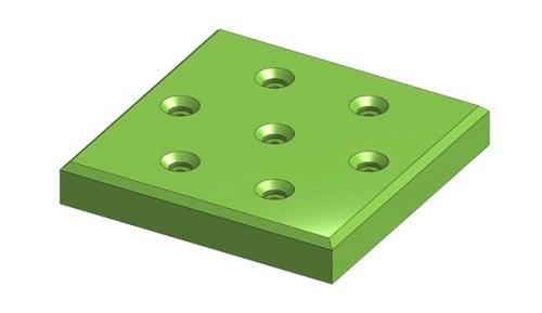 Onshape GUI showing a 3D model of a QV filtering part.