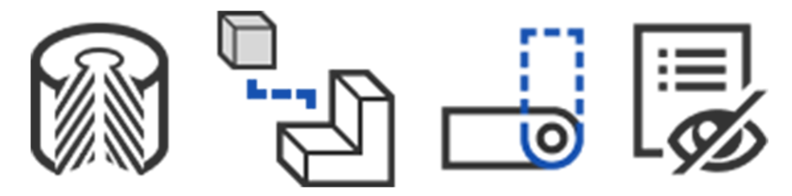Onshape icons for view manipulation tools.
