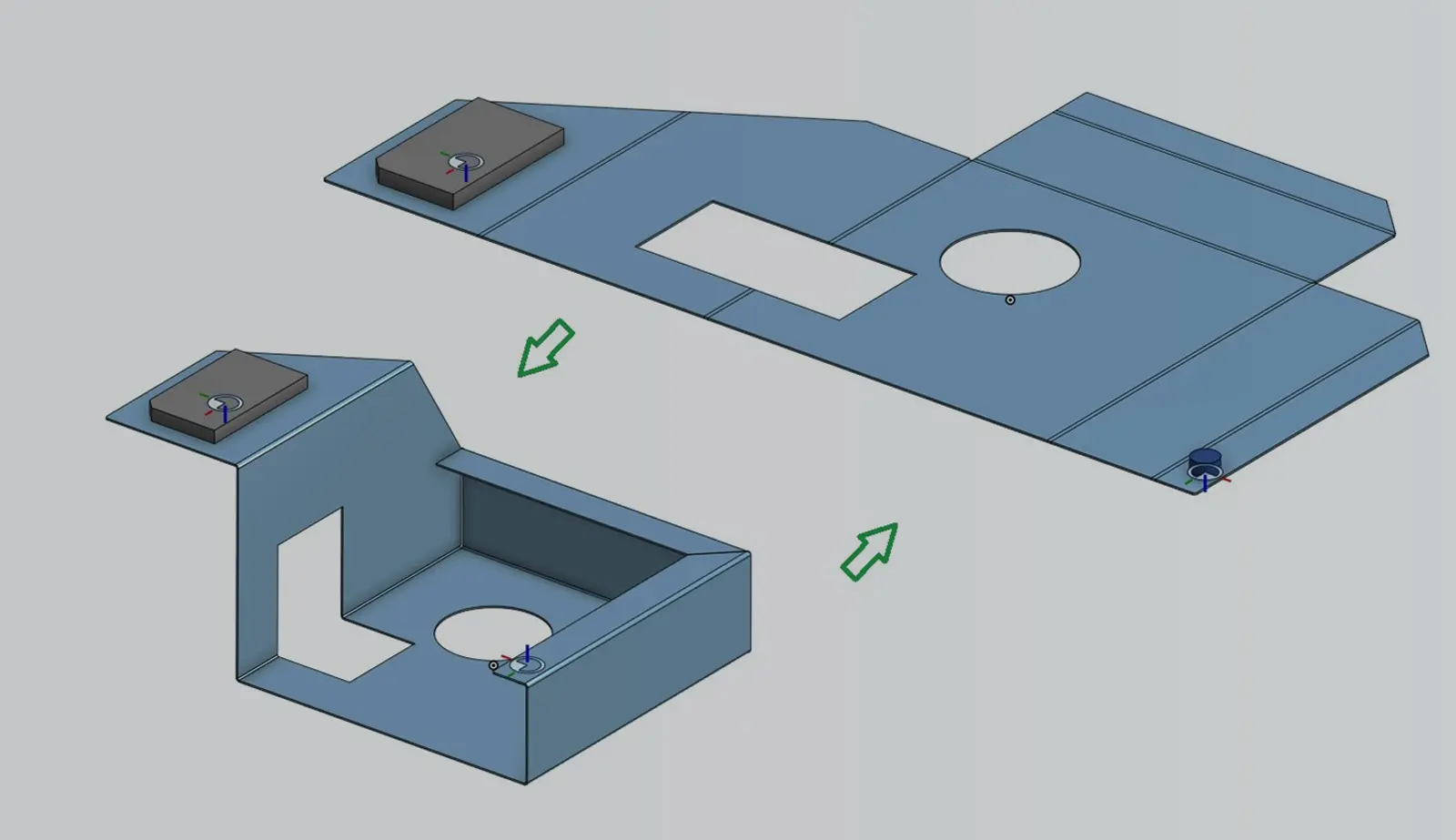 Image showing Onshape CAD model with an overlay.