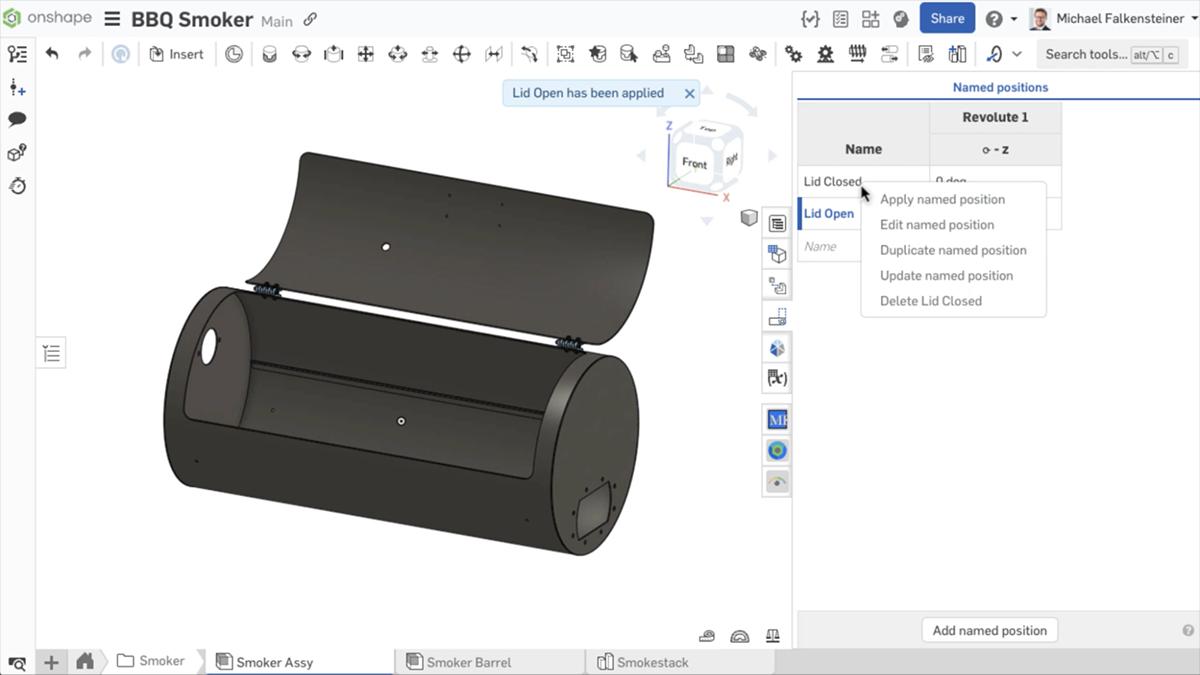 Named Positions in a subassembly