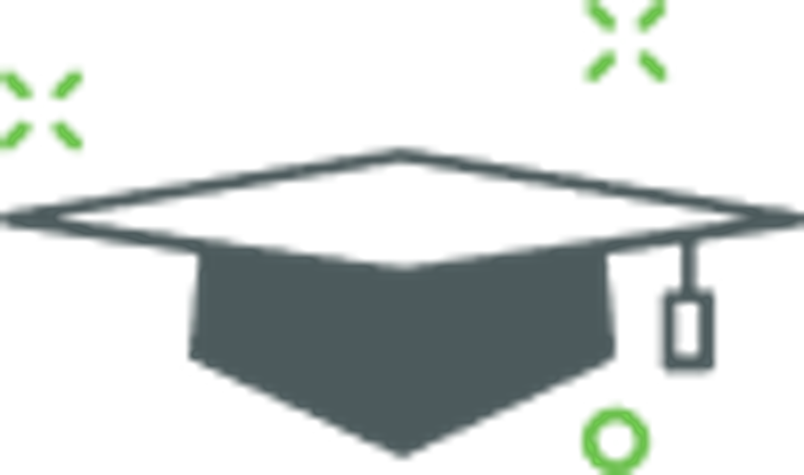 Icon of a graduation cap.