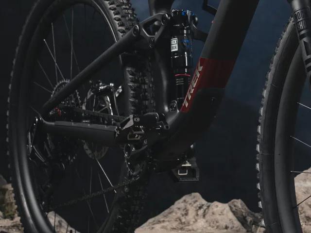 Trek Top Fuel Frame close up showing assembled components