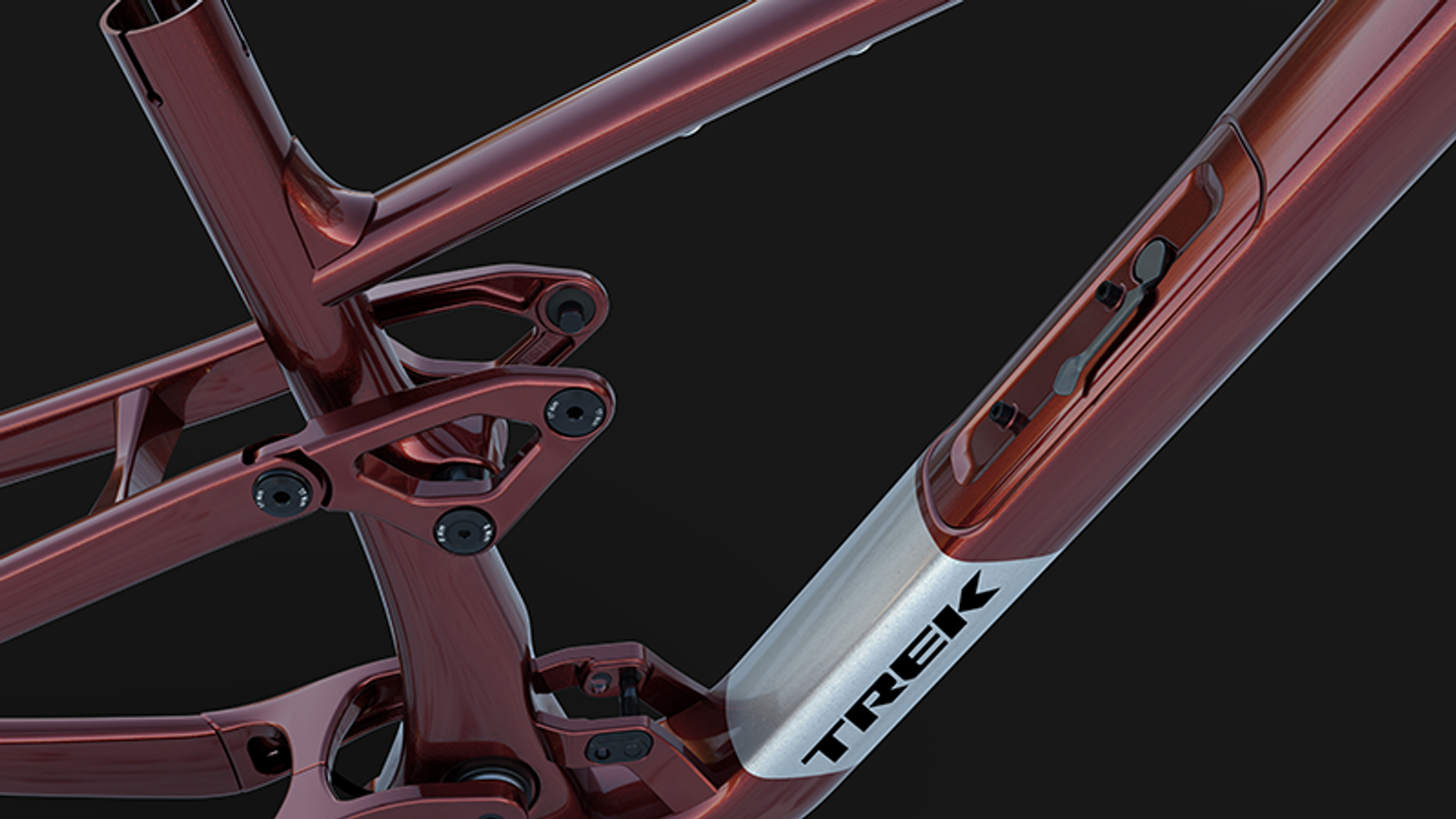 Trek Top Fuel frame rendered in Onshape Render Studio