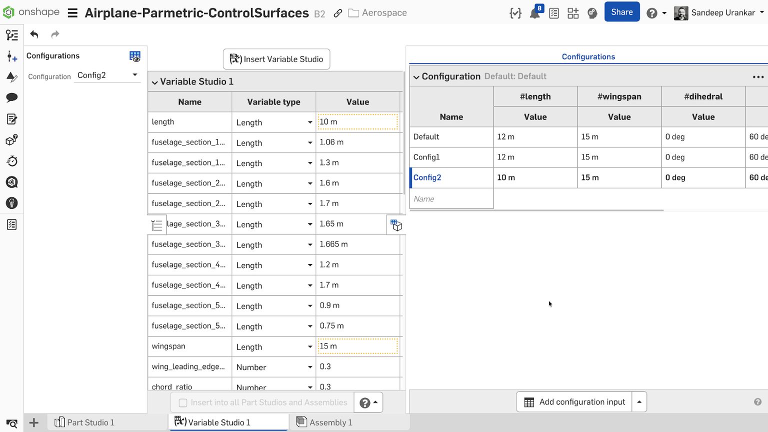 Onshape Variables