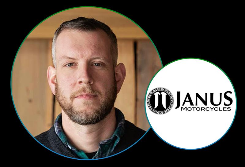 Image showing the Janus logo and a headshot of CEO Richard Worsham.