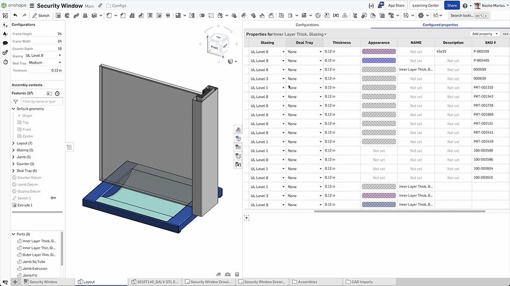 3D CAD Configurations for Products & Parts