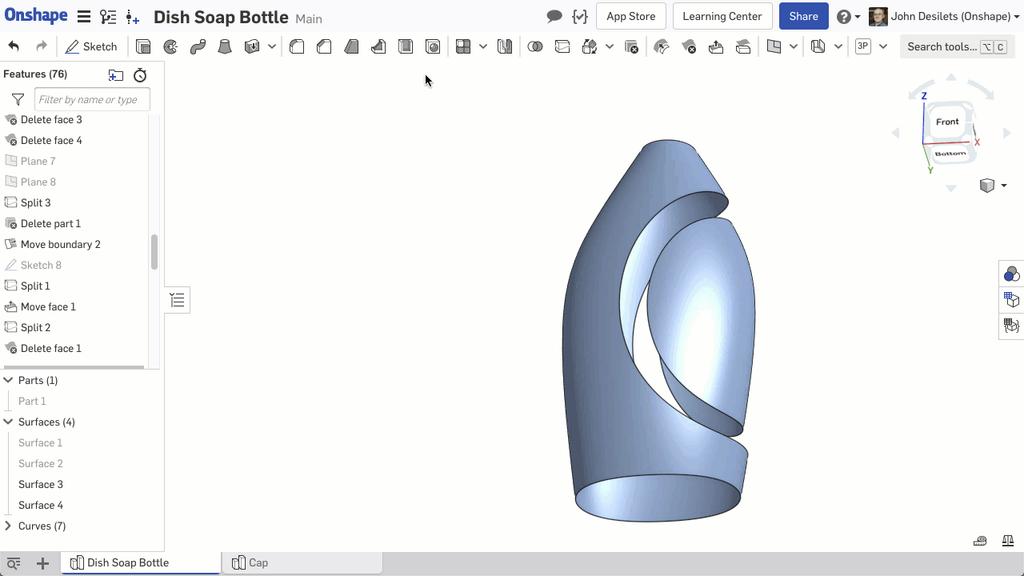 Base Onshape Tech Tip: How to Add Style To a Surface Model | Onshape
