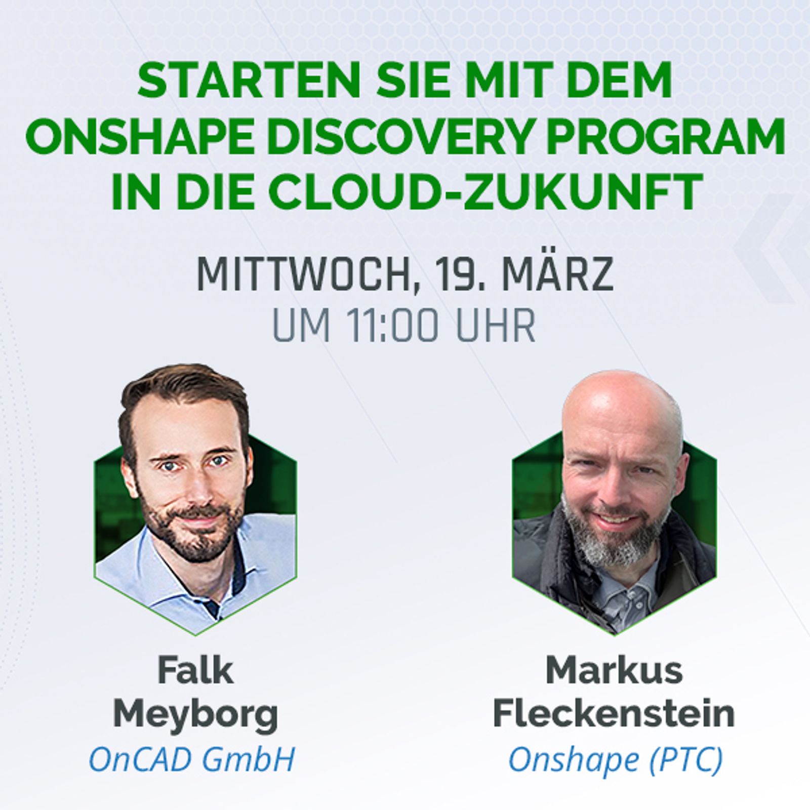 event card with title and speakers