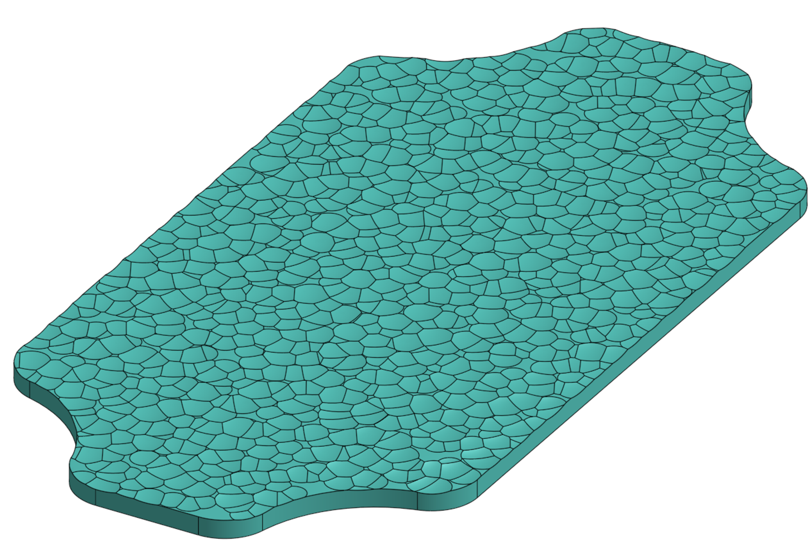 Plate with a textured surface