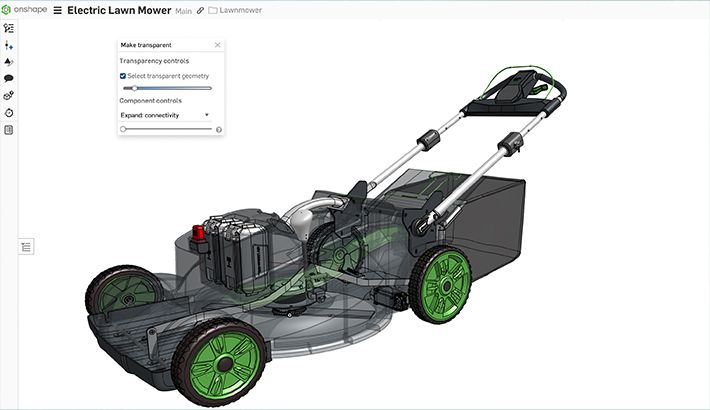 Translucent Assembly Renders CAD Assembly Visibility with Isolate and Transparency