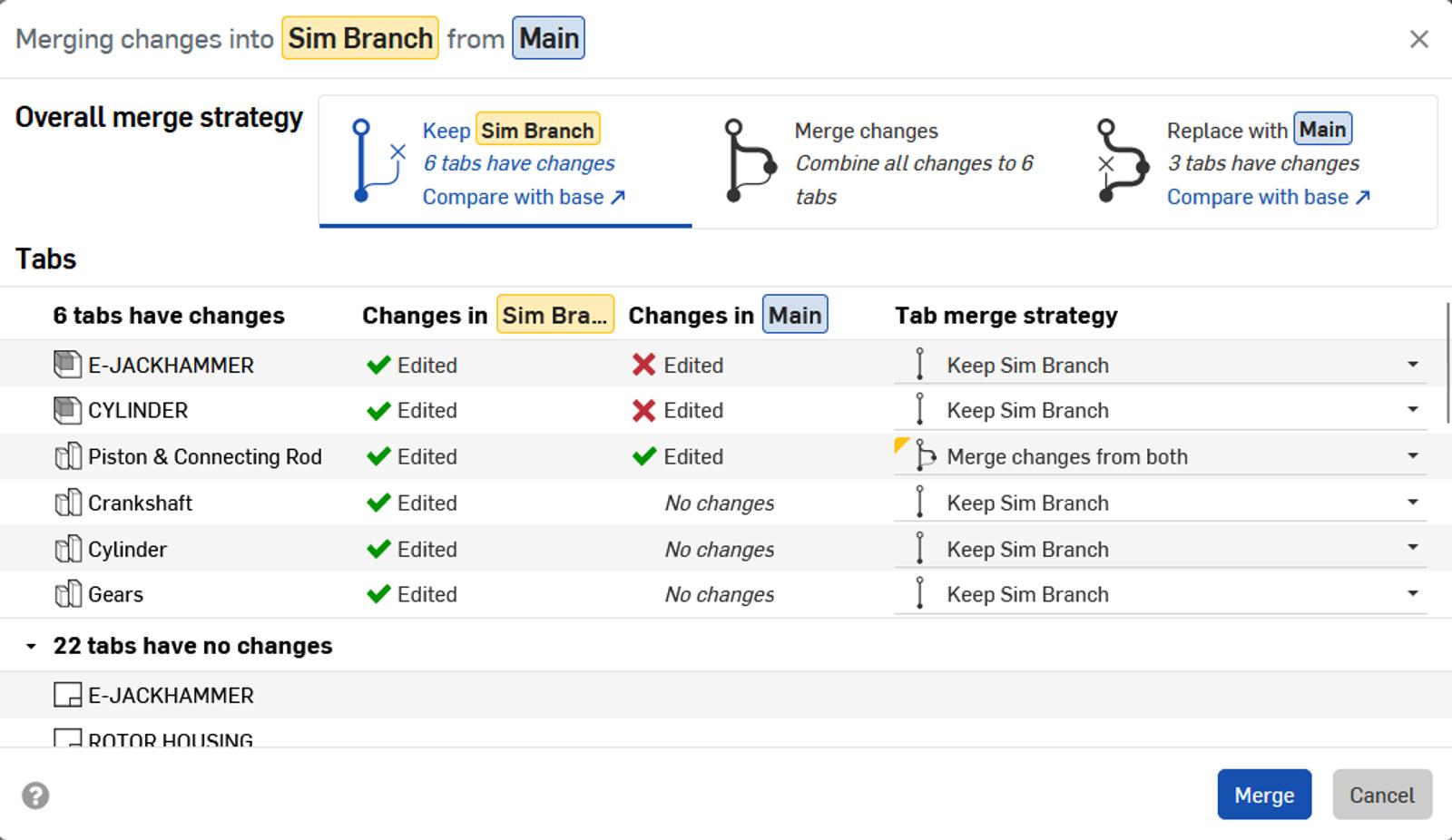 Merging changes from Sim Branch from Main