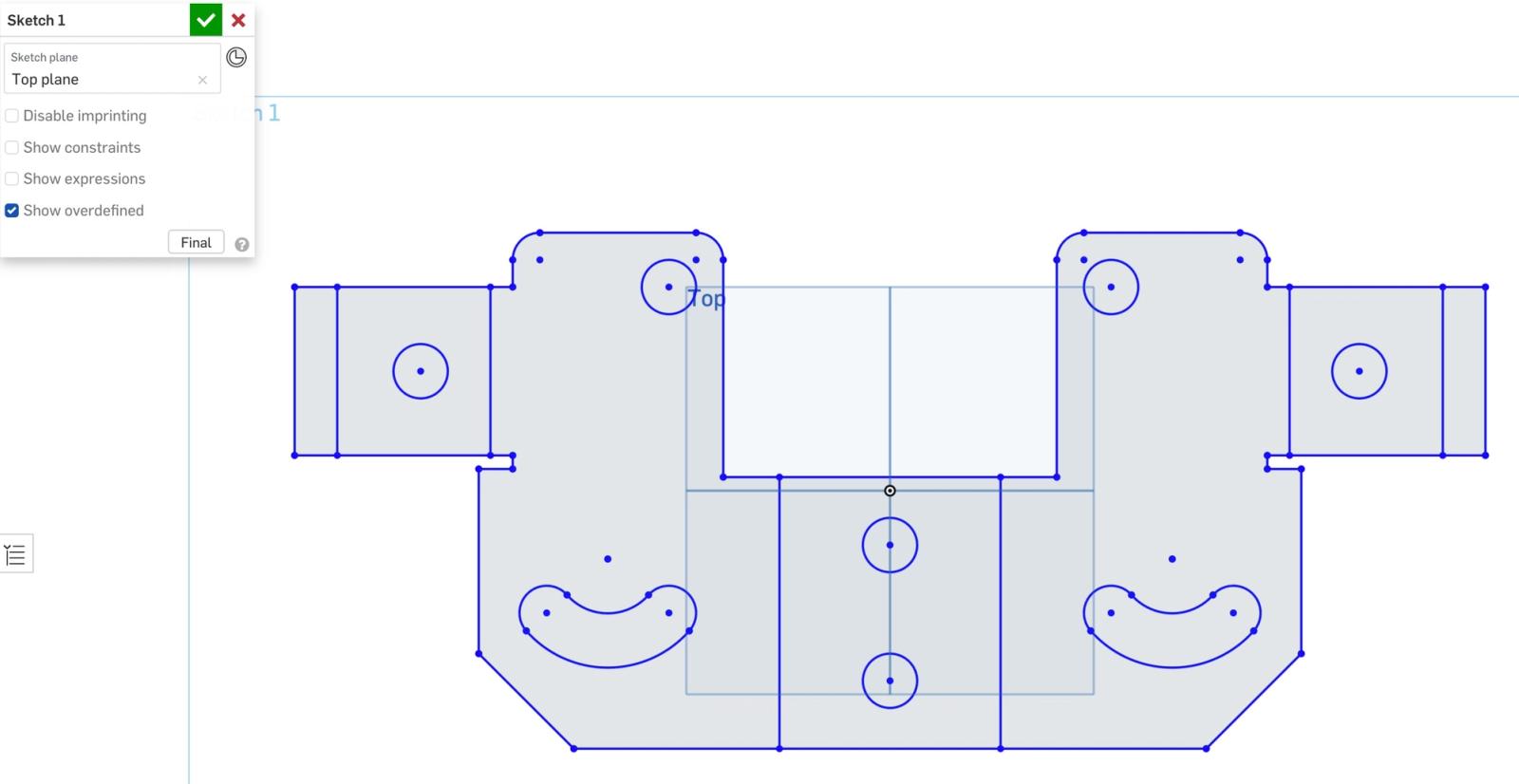 unconstrained sketch