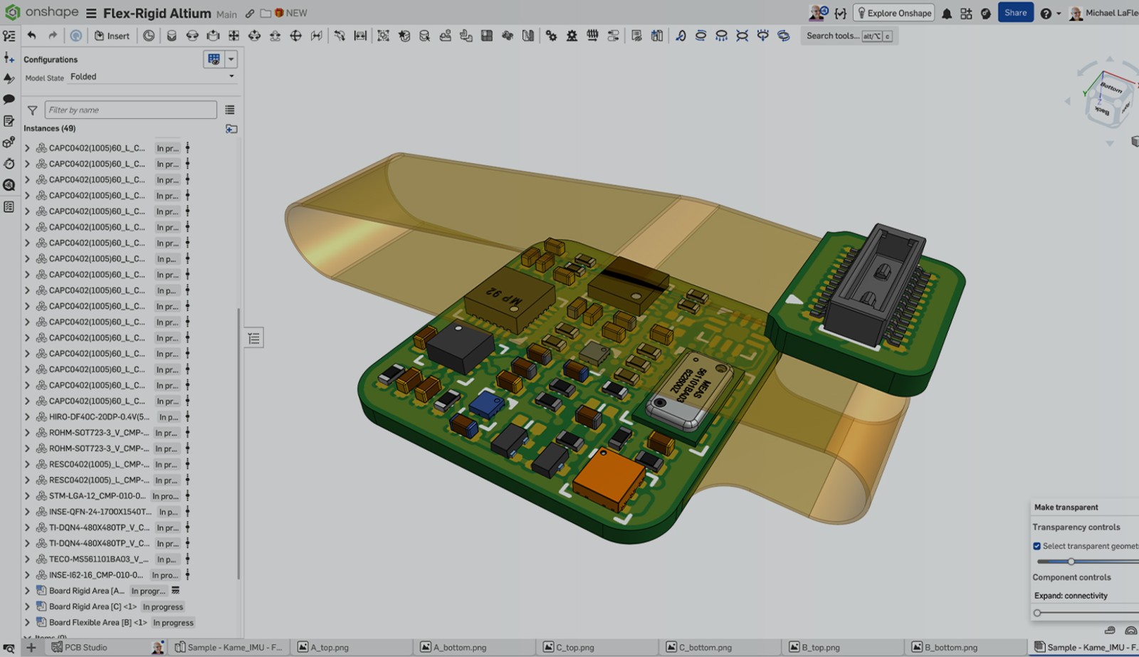Onshape GUI PCB Studio