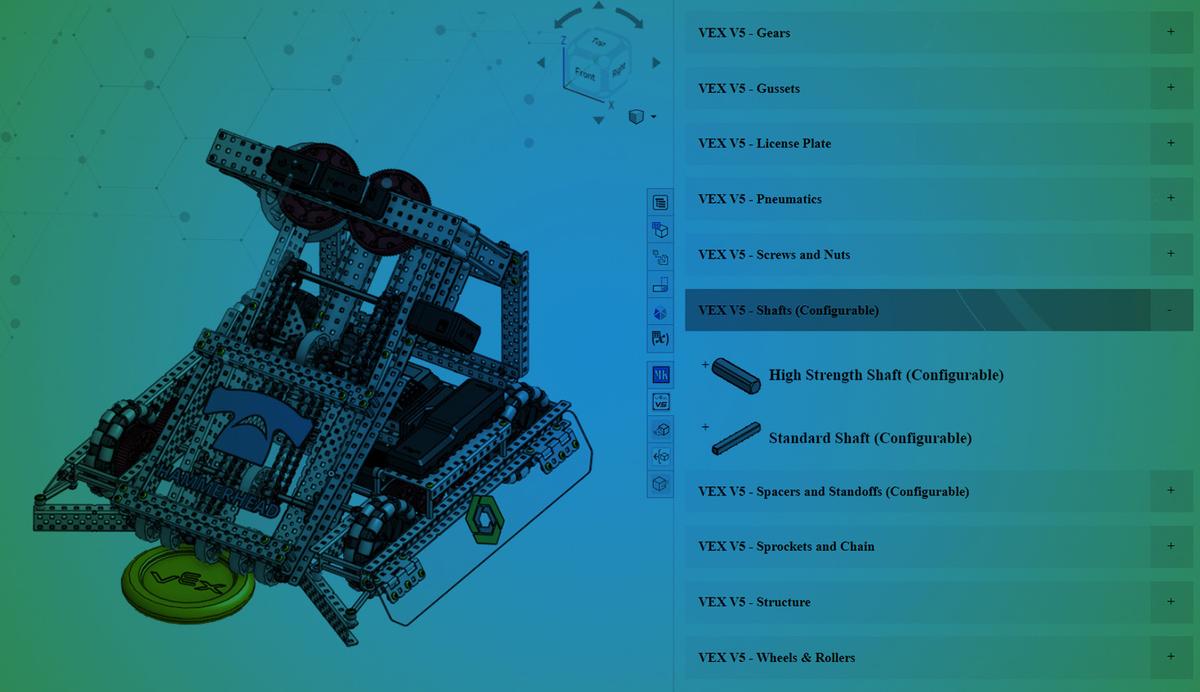Vex Ricochet Build VEX IQ and VEX V5 Parts Libraries - Onshape Education