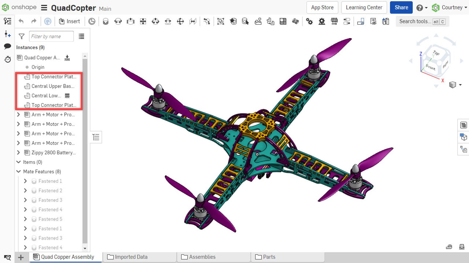 Dissolve subassembly results with components placed in the top level assembly.