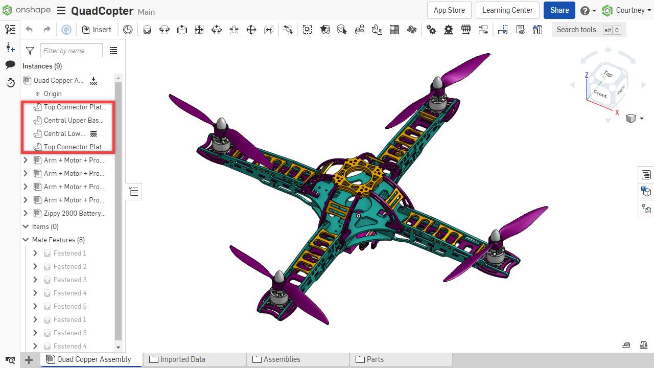 Dissolve subassembly results with components placed in the top level assembly.