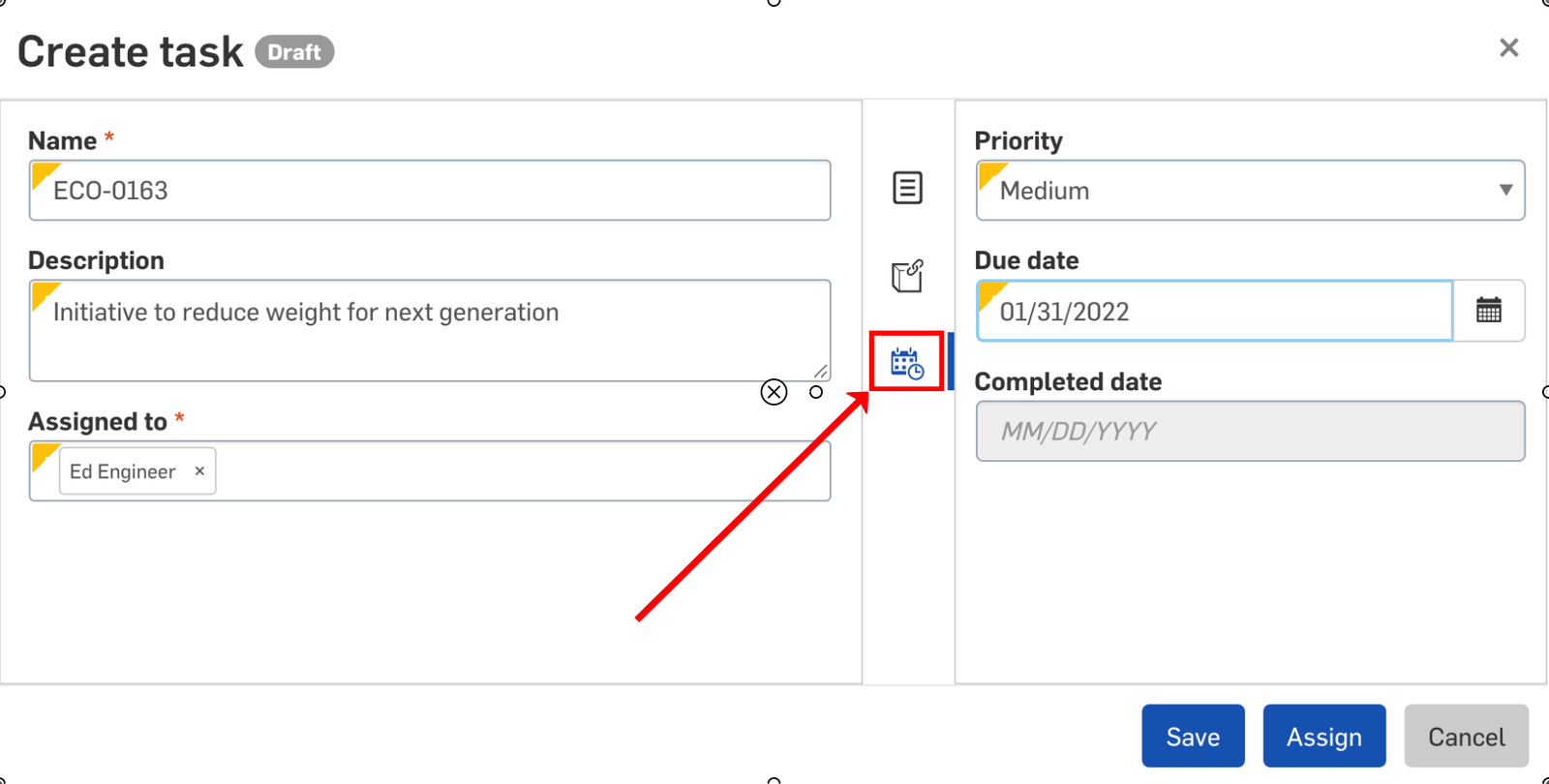 How to add a due date and priority level to a task