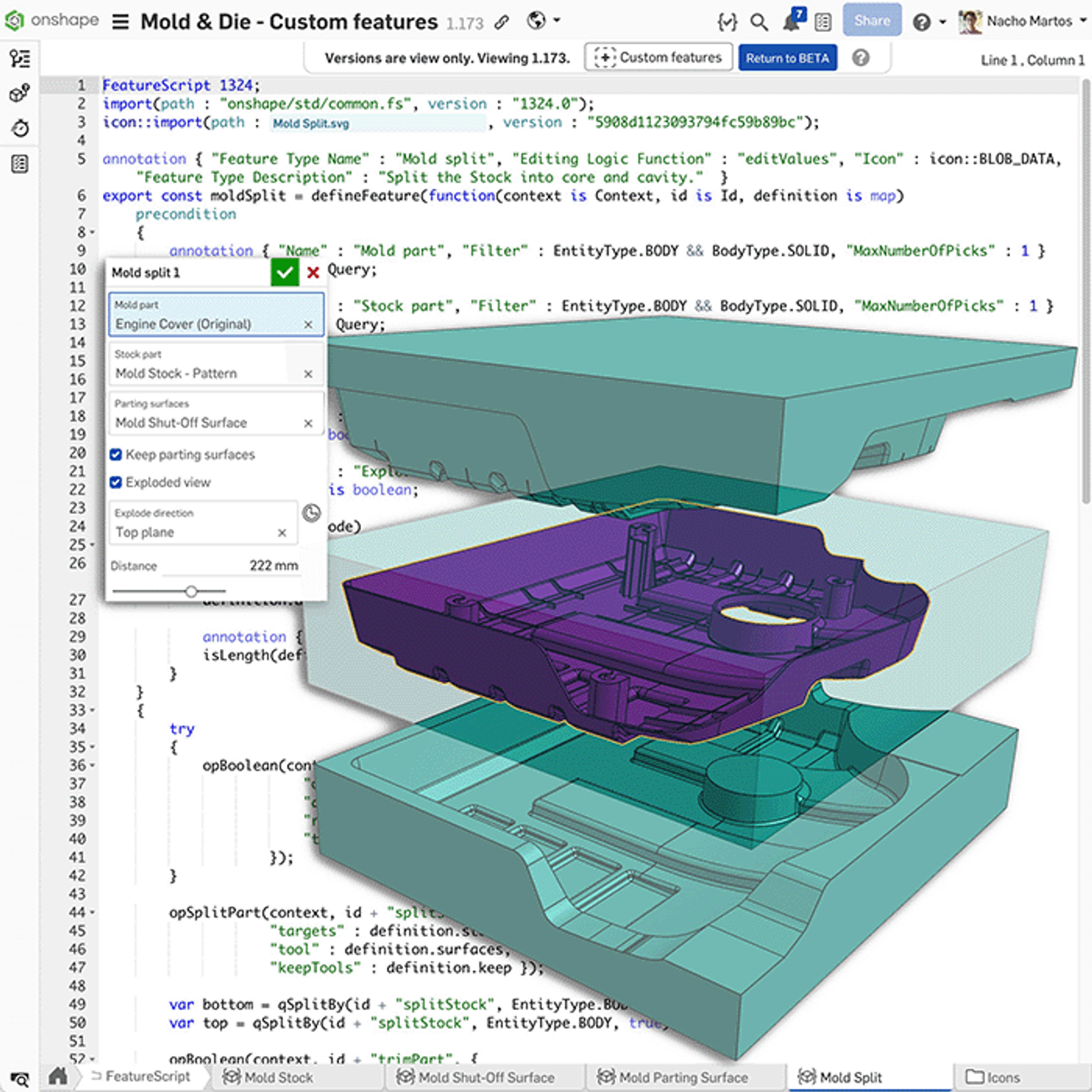 Onshape カスタムフィーチャー