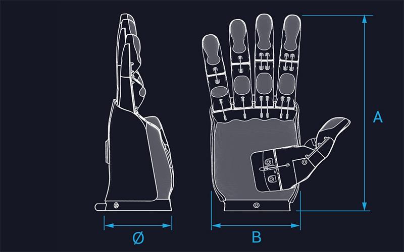 Configuration of Open Bionics' Hero Arm