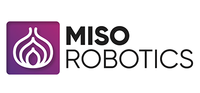 紫色の背景に Miso Robotics のロゴ