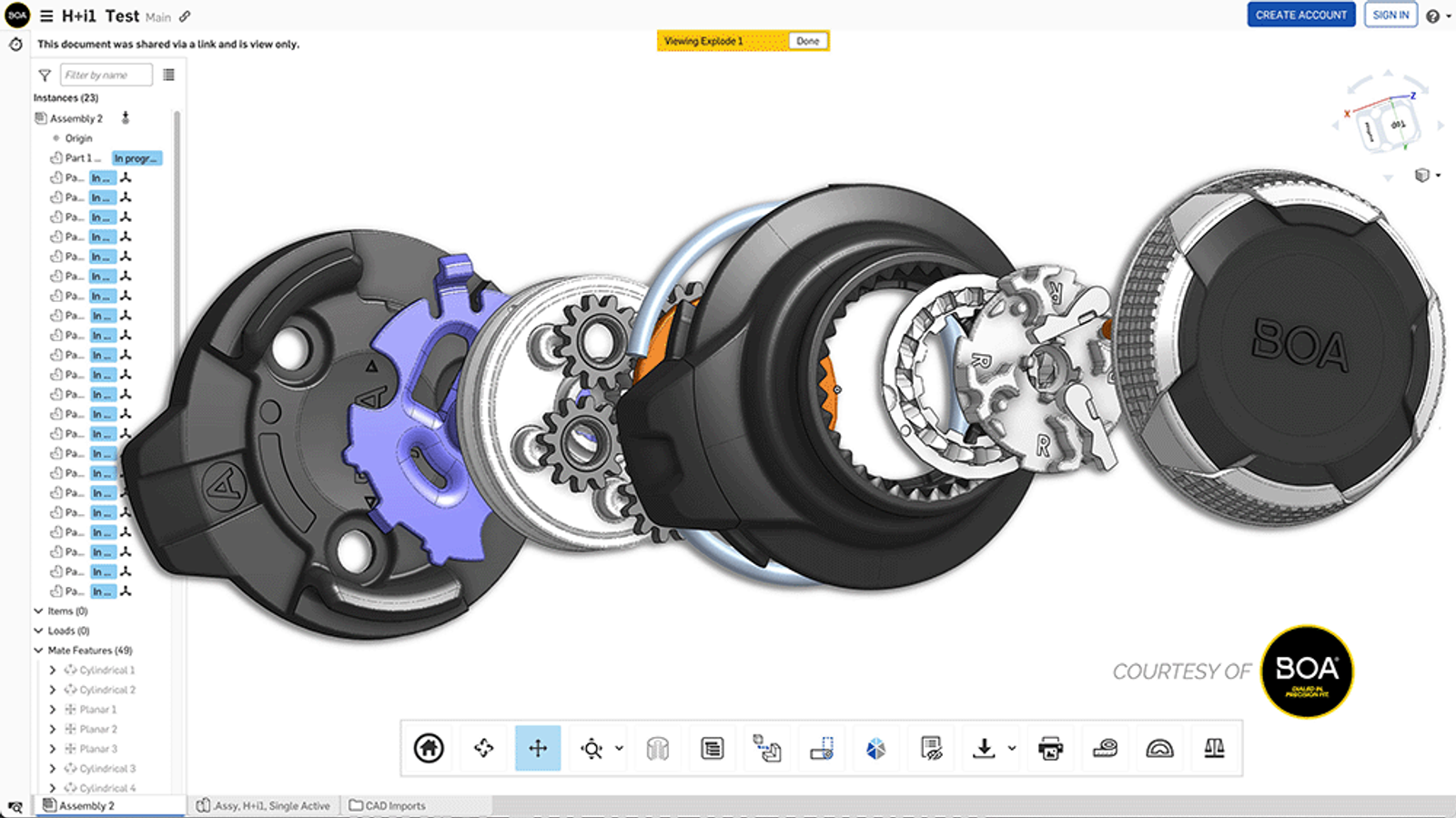 Onshape Parts Studio