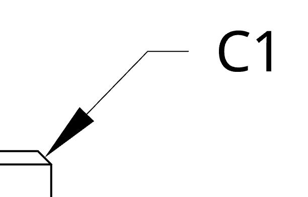 Image showing JIS Chamfer Callout in Onshape.