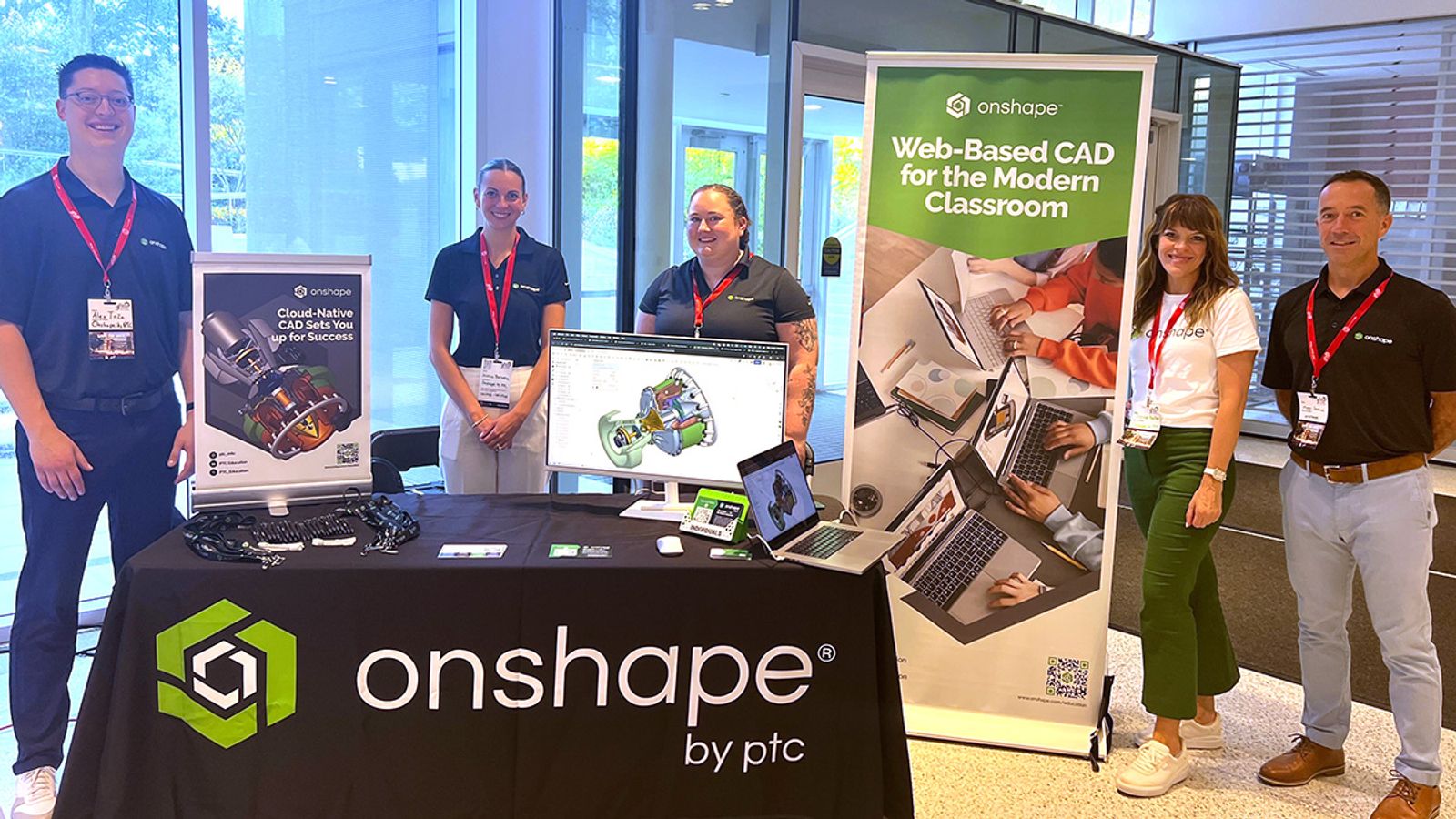 Image showing the Onshape for Education team at a conference.