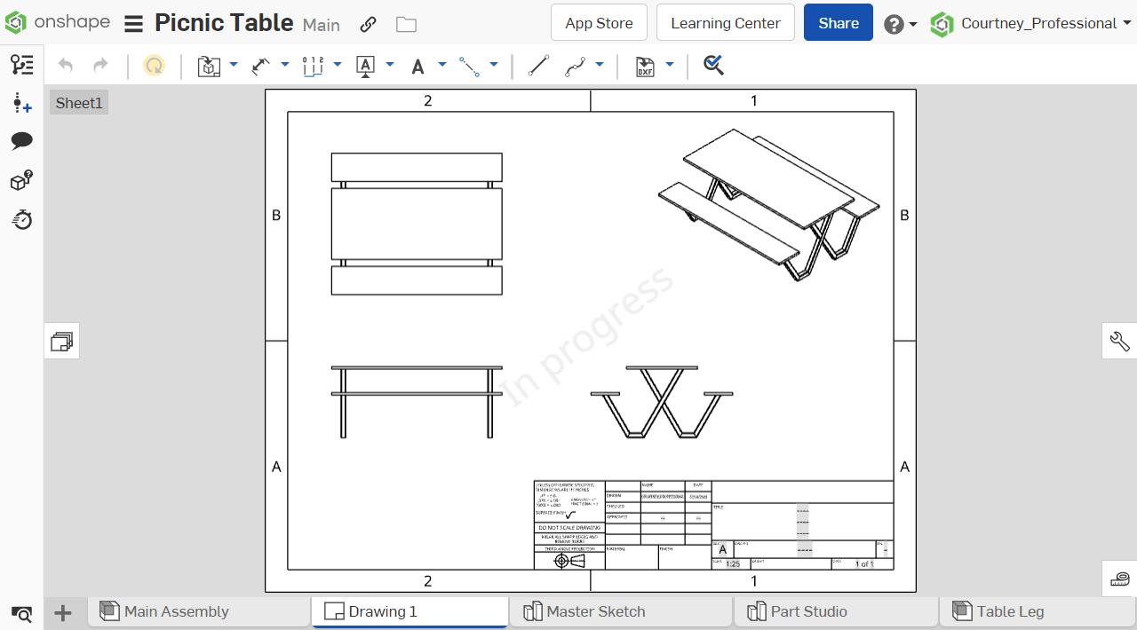 Drawing showing the watermark