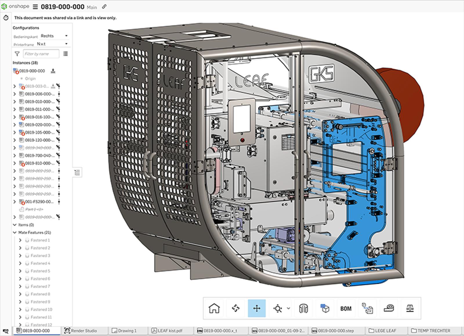 To streamline its modular machine designs, GKS Packaging chose Onshape, the only cloud‑native CAD platform with built‑in PDM and real‑time collaboration tools.