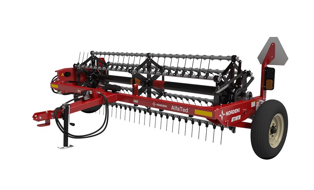 Onshape rendering of the AlfaTed fluffing tedder