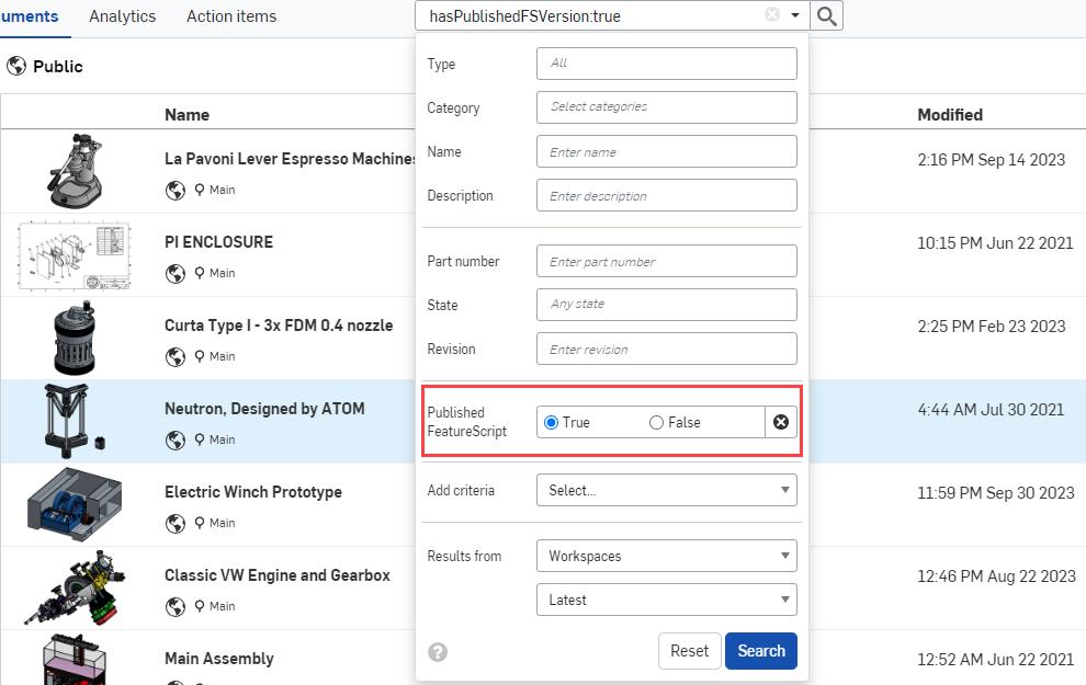 Onshape Feature Pdf Finding Published Custom Features - Onshape
