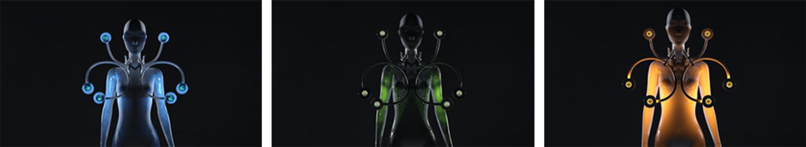 The dress rendered to show different colors