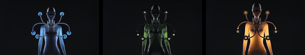 The dress rendered to show different colors