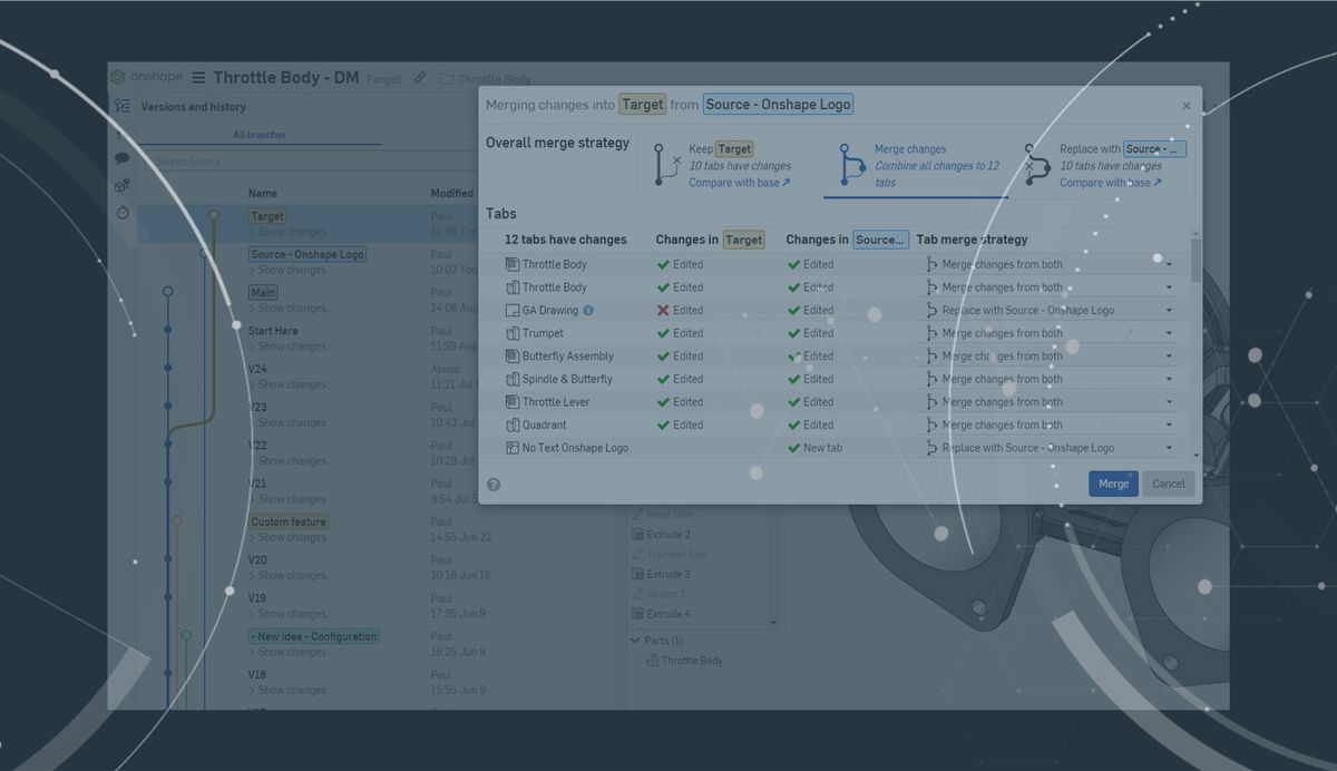 Tech Tip: How to Use the Selective Merge Tool in Onshape