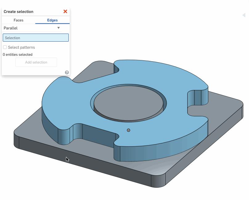 Select edges that are parallel to the selected edge.
