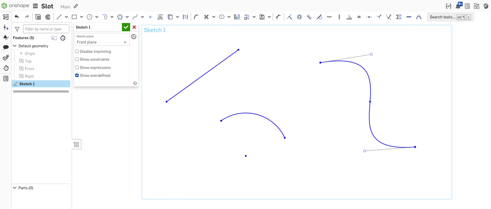 define the shape of your slot