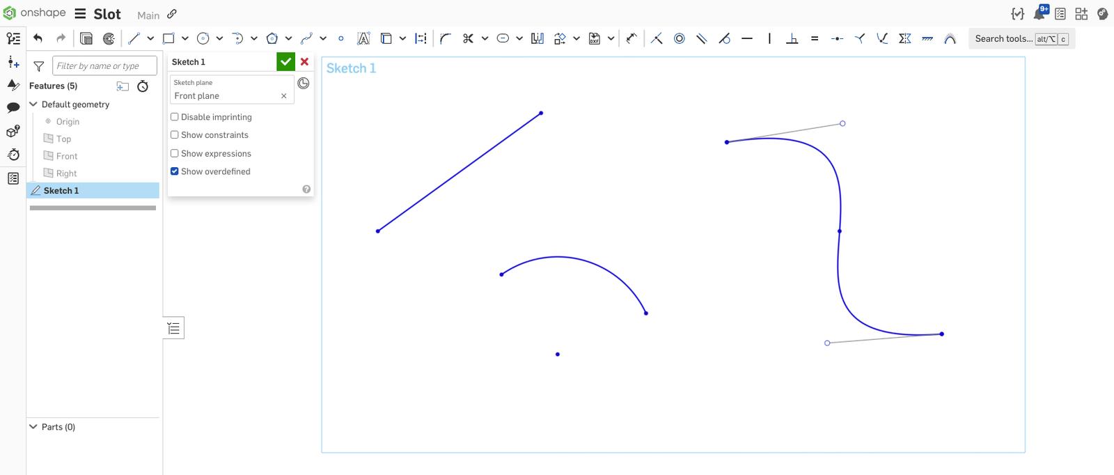 define the shape of your slot