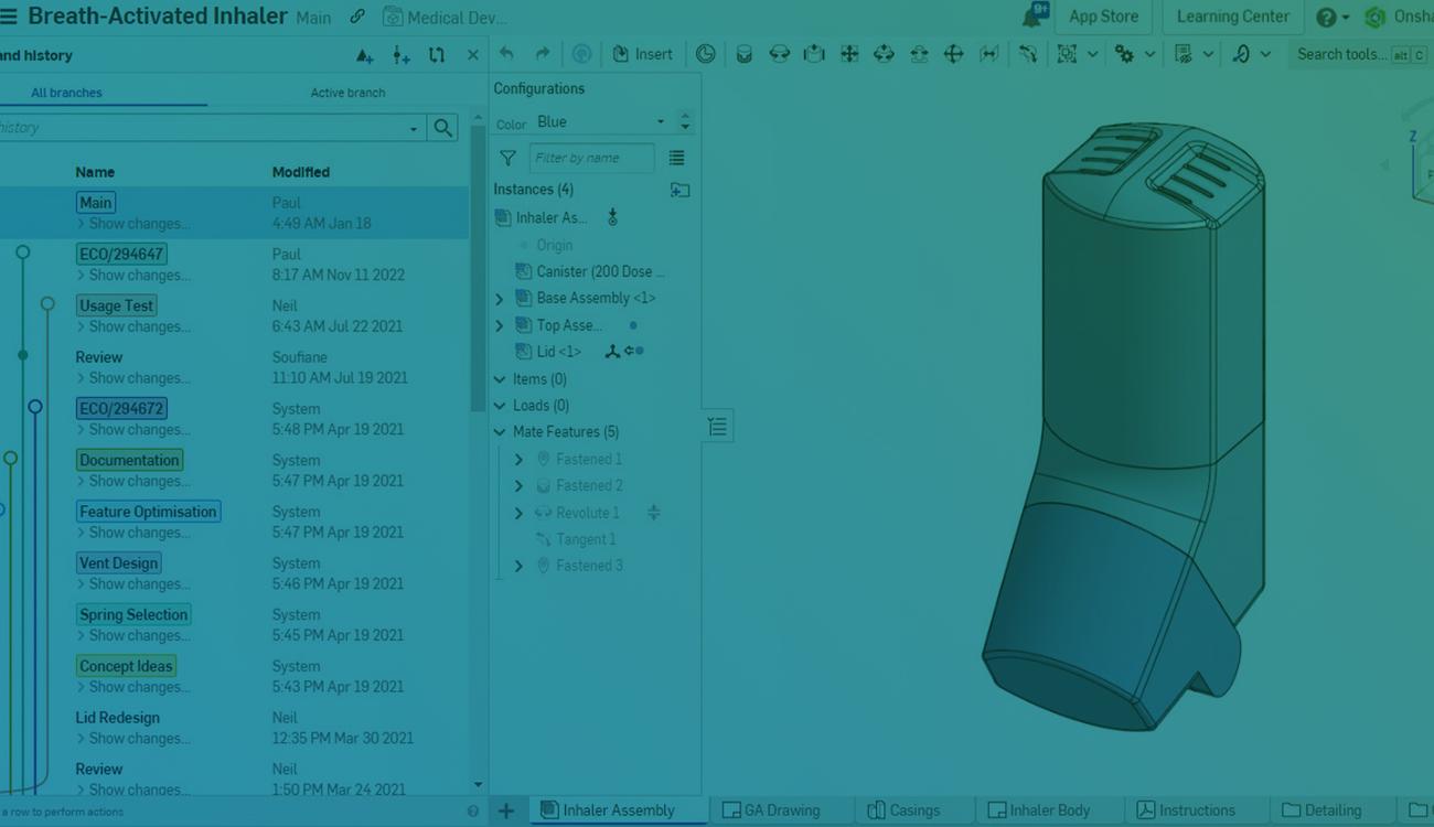 Tech Tip: How to Filter Multiple Branches in an Onshape Document